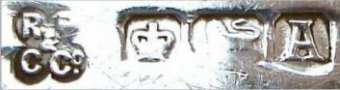RP over & over CCo into a quatrefoil mark, not identified, Sheffield 1943