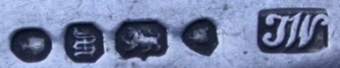 TW in script, John James Whiting (died 1855) & John Whiting mark, London 1847