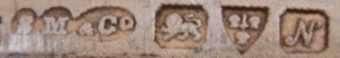 S M & Co into three circles mark, Sampson Mordan & Co , Chester 1913