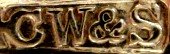 CW&S mark, Charles Westwood & Sons, Birmingham 1904, image courtesy Robert Massart