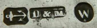 D & M mark, not identified, Birmingham 1871