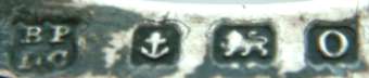 B P over D C into shield mark, Boots Pure Drug Company, Birmingham 1913