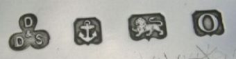 D over & over D S into a trefoil mark, Davis, Duff & Son, Birmingham 1938