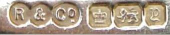 R & Co into three conjoined circles mark, Robinson & Co Ltd, Sheffield 1916