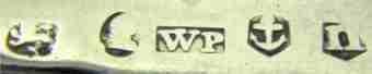 WP mark, William Pugh, Birmingham 1811 