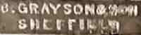 Benjamin Grayson & Son, Sheffield Benjamin Grayson & Son, Sheffield