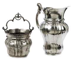 water bucket and ewer with Kingdom of Naples pseudo hallmarks