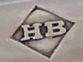 HB into a lozenge mark, Harrison Brothers - possibly -,Sheffield 1976