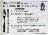George Butler & Co - Sheffield: 1945 advertisement