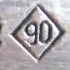 Germany: 90 mark on silverplate