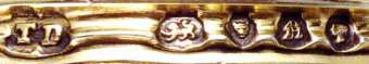 T.D into an indented rectangle mark, Thomas Diller , London 1848 T.D into an indented rectangle mark, Thomas Diller , London 1848