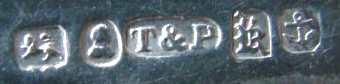 T&P into an oval mark,Joseph) Taylor & John Perry, Birmingham 1833