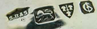 S.B&S over Ltd into a shield  mark, S. Blanckensee & Sons Ltd, Chester 1932