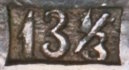 silver fineness 13 1/3 loth (Norway)