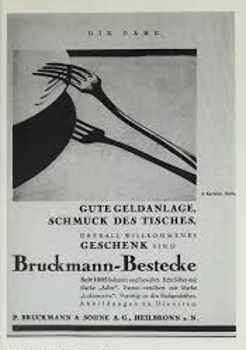Silberwarenfabrik Peter Bruckmann & Shne, Heilbronn, Germany, old advertisement