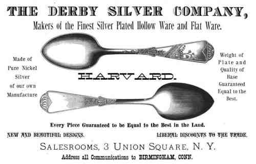 Derby Silver Company, 1884 advertisement