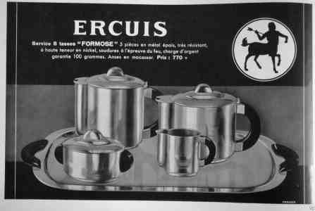Orfvrerie d'Ercuis: ancient advertisement