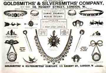 Goldsmiths & Silversmiths Co, ancient advertisement