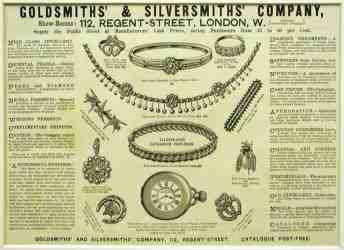 Goldsmiths & Silversmiths Co, 1888 advertisement