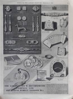 Goldsmiths & Silversmiths Co, 1934 advertisement