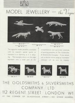 Goldsmiths & Silversmiths Co, 1936 advertisement