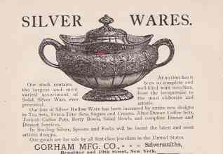Gorham, 1891 advertisement
