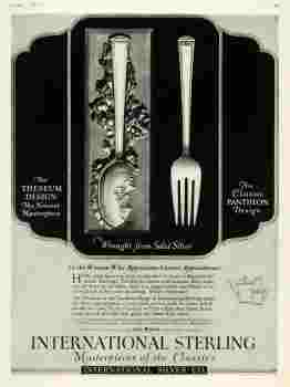 International Silver Co, 1923 advertisement