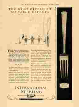 International Silver Co, 1924 advertisement