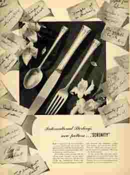 International Silver Co, 1940 advertisement