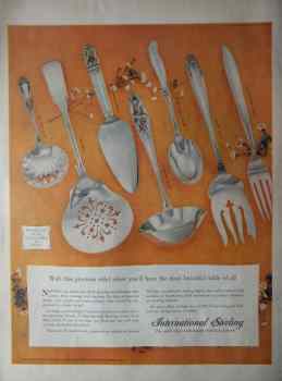 International Silver Co, 1956 advertisement