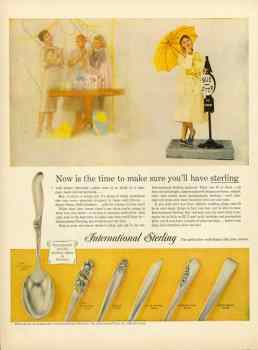 International Silver Co, 1960c. advertisement