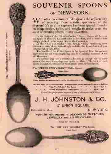 J.H. Johnston & Co, 1891 advertisement