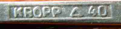 Burgdorfer Silberwarenfrabik Otto Kropp, silverplate mark