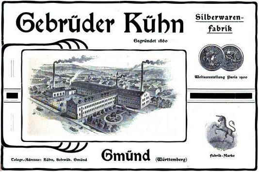 Gebrder Khn - Schwbisch Gmnd, Germany, ancient advertisement