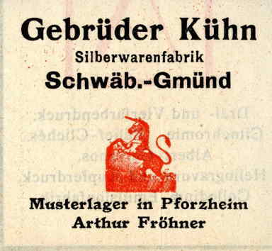 Gebrder Khn - Schwbisch Gmnd, Germany, ancient advertisement