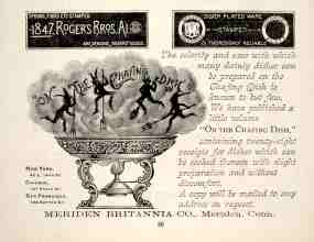 Meriden Britannia Co, 1891 advertisement