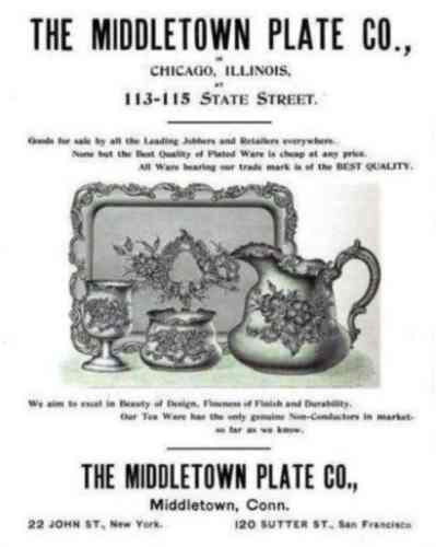 Middletown Plate Co, 1894 advertisement