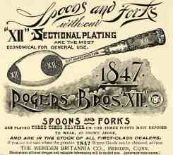Rogers 1847, 1893 advertisement