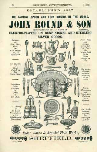 John Round & Son, 1880 advertisement