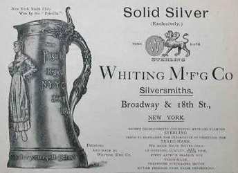 Whiting Mfg Co, c. 1890 advertisement