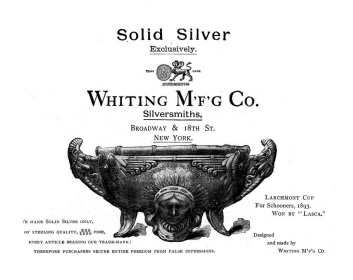 Whiting Mfg Co, c. 1890 advertisement