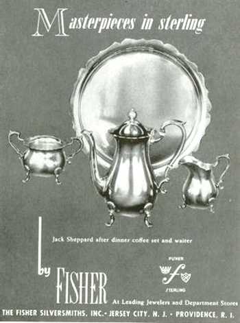 The Fisher Silversmiths Inc., 1951 advertisement