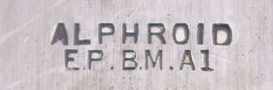 Alphroid trade name: Harrison Brothers & Howson - Sheffield