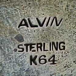 Alvin Corporation sterling silver mark