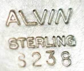 Alvin Corporation sterling silver mark