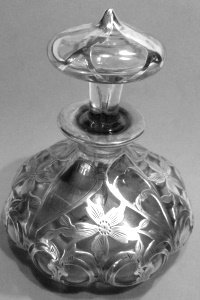 Alvin silver overlay bottle
