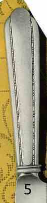 Alvin flatware pattern: Melody, silverplate 1930