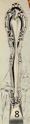 Alvin flatware pattern: Vivaldi, sterling, 1966