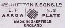 Arrow trade name: William Hutton & Sons - Sheffield