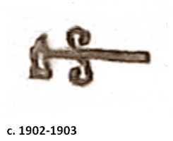 Arthur J. Stone: sterling silver mark c.1902-1903